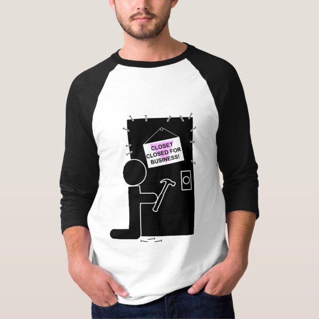 Hemligt stängt för affär tee shirt (Framsida)