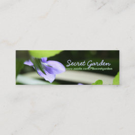 Hemligt våld Affärskort med Floral-fotografi Mini Visitkort