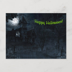 Hemligt vykort för mansion Halloween