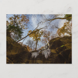 Hemlock Cliffs, Indiana på hösten Vykort