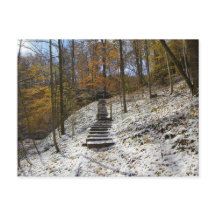 Hemlock Cliffs with Light Snö, Indiana