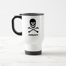 Hemlock Poison Black Skull och Crossbone Resemugg