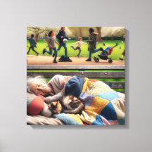 Hemlös Dam Napping på en parkbench