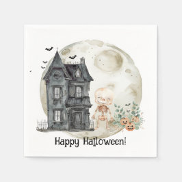 Hemlös mamma och vänner Halloween fest Pappersservett