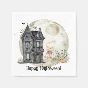 Hemlös mamma och vänner Halloween fest Pappersservett