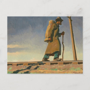 Hemlös man, 1938 av Maynard Dixon Vykort
