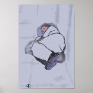 Hemlös person i Toronto Poster