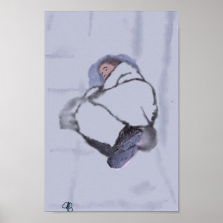 Hemlös person i Toronto Poster