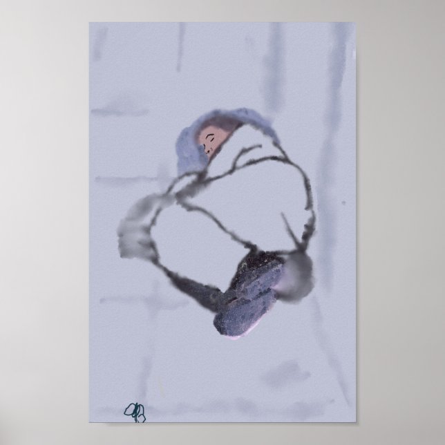 Hemlös person i Toronto Poster (Framsidan)