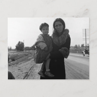 Hemlösa mor och barn - 1939 vykort