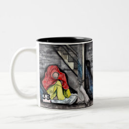 Hemlöshet Två-Tonad Mugg