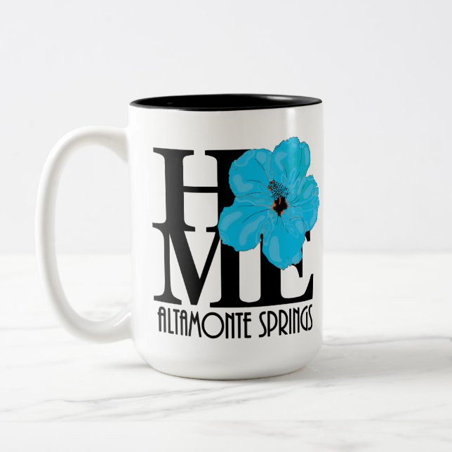 HEMMA Altamonte Vår Blue Hibiscus 15 oz Två-Tonad Mugg (Vänster)