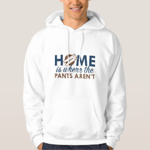 Hemma är där byxorna inte är hoodie