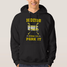 HEMMA ÄR DÄR DU PARLAMENTERAR IT-VÄLLIGHETEN HOODIE