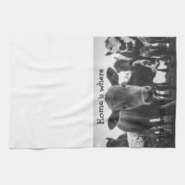 Hemma är där hjord är kökshandduk