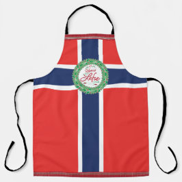 Hemma är där Lefse görs! Norska Flagga