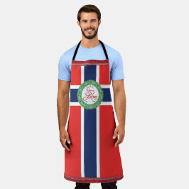 Hemma är där Lefse görs! Norska Flagga
