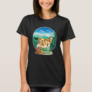 Hemma Är Där Min Ko Är Bönder Ko Nötkreatur Fa T Shirt