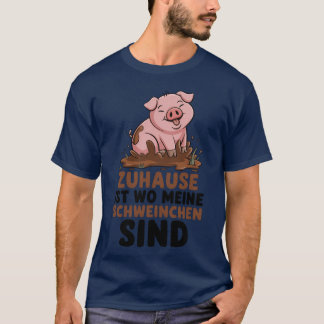 Hemma Är Där Mina Små Grisar Är Farm Lantbruk T Shirt