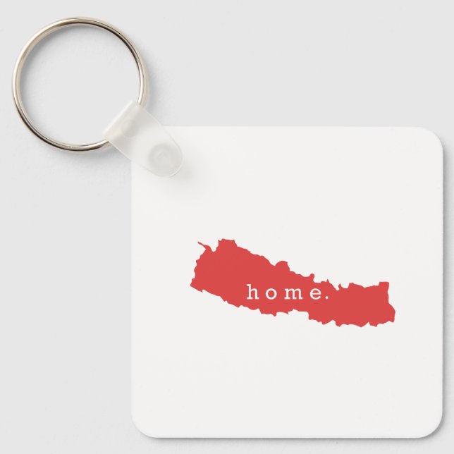 Hemma är Nepal  Nyckelring (Framsida)
