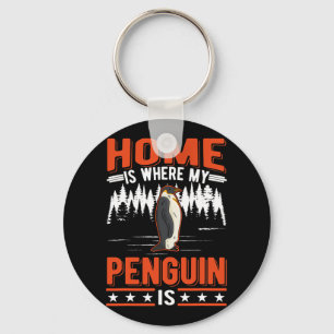 Hemma är Penguin Penguin 28 Nyckelring