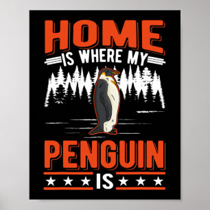 Hemma är Penguin Penguin 28 Poster