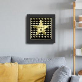 Hemma Bioteater Stjärna Anpassat Namn Inramad Poster