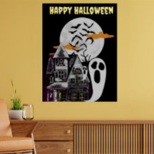 Hemma Fladdermus Halloween Poster