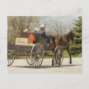 Hemma för Amish-familjen Vykort