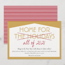 Hemma För Semestern Rolig Nyårsafton Party