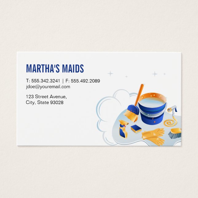 Hemma för Städning tjänst för maskinvarustöd | Hem Visitkort (Framsidan)