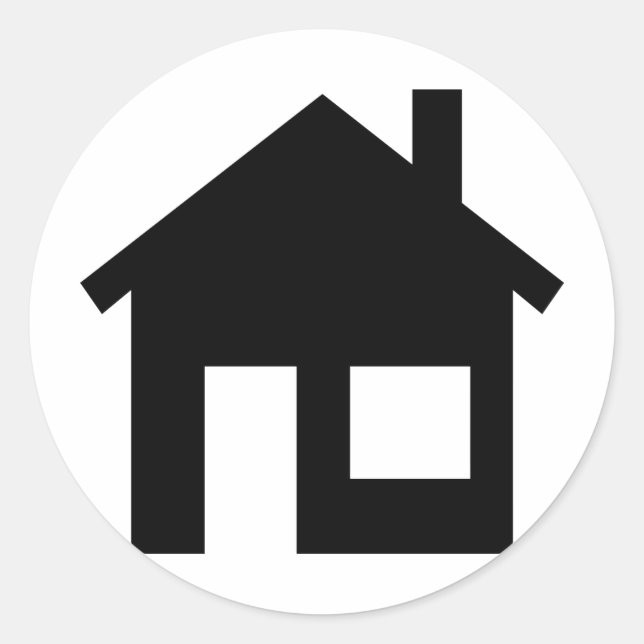 Hemma gods runt klistermärke (Framsida)