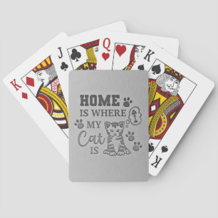 Hemma hos katt är där min katt casinokort