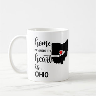 Hemma hos Ohio är hjärtat. Kaffemugg