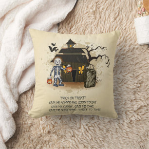 Hemma House Bus eller godis Scene Kudde