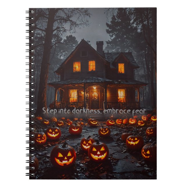 Hemma hus - Halloween Anteckningsbok (Framsidan)