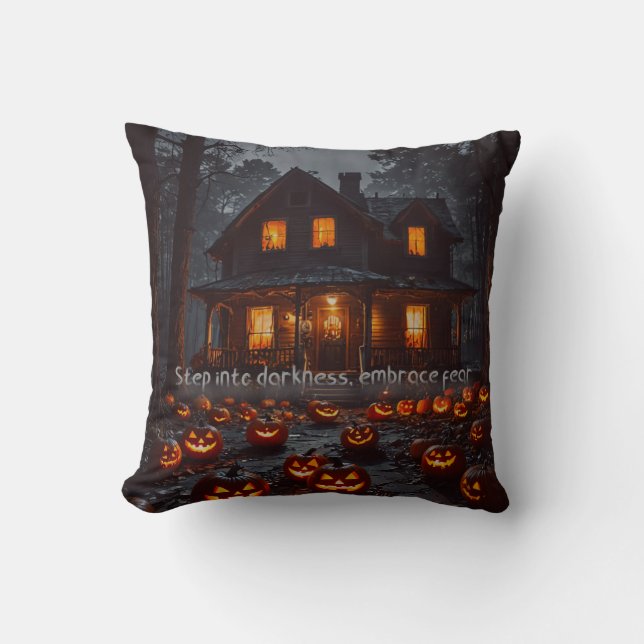 Hemma hus - Halloween Kudde (Framsida)