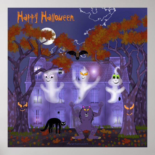 Hemma hus med Orbs Poster (Framsidan)