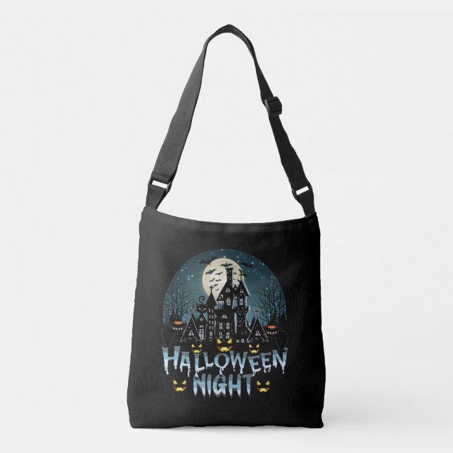 Hemma hus, Scary Halloween Natt Axelväska (Framsida)