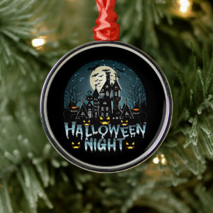Hemma hus, Scary Halloween Natt Julgransprydnad Metall
