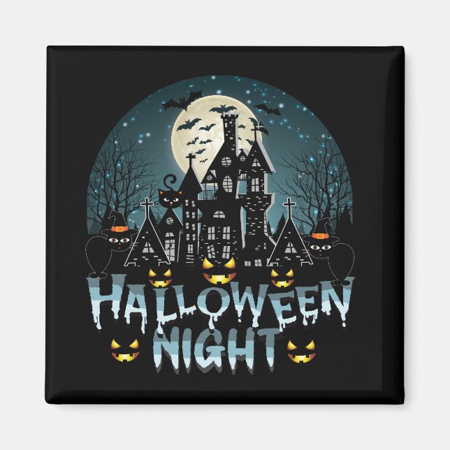 Hemma hus, Scary Halloween Natt Magnet (Framsidan)