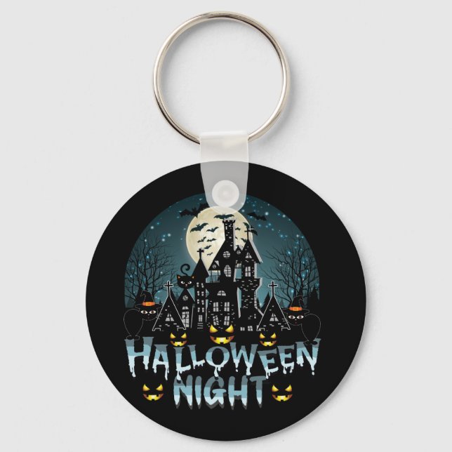 Hemma hus, Scary Halloween Natt Nyckelring (Framsida)