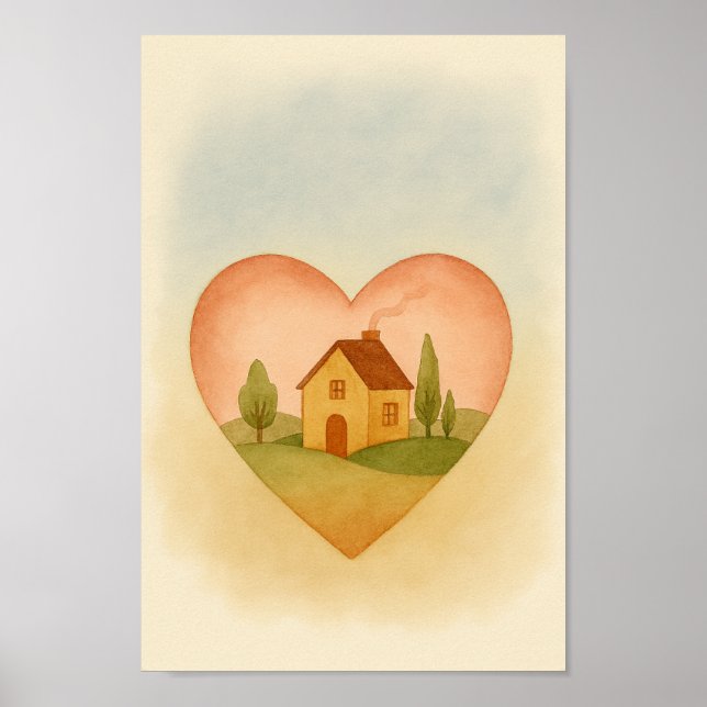 Hemma i ditt hjärta poster (Framsidan)