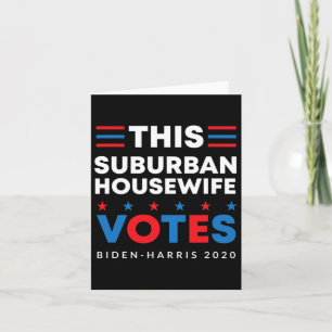 Hemma i förorter: Biden Harris 2020 Feminis Kort