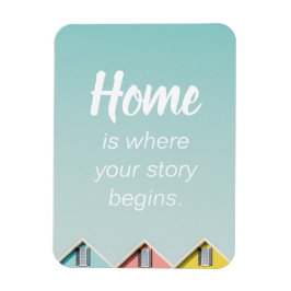 Hemma i grannskapet citerar Homebody-citat Poste Magnet