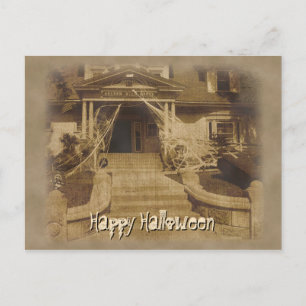 Hemma i Halloween Vykort