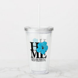 HEMMA Indialantisk Blue Hibiscus Take Away Mugg