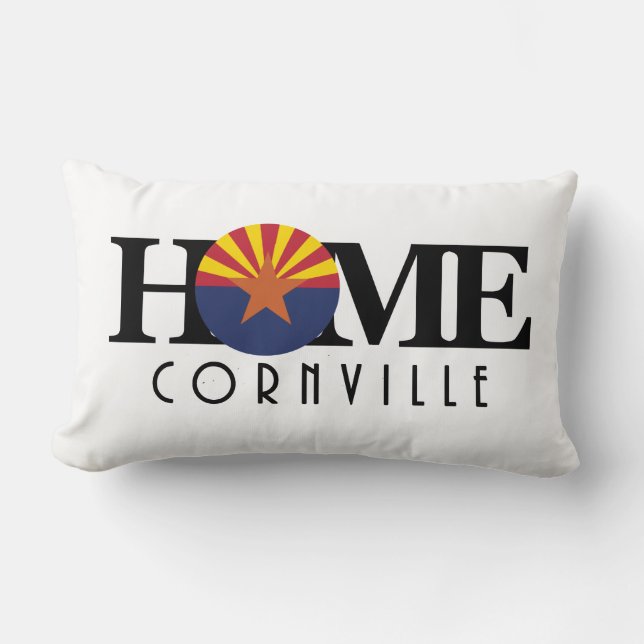 HEMMA/KÄRLEK 2-sidig kudde Cornville Arizona (Framsida)