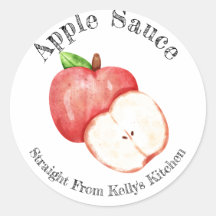 Hemma Konserveringsverksamhet Äppelmos Matetikett