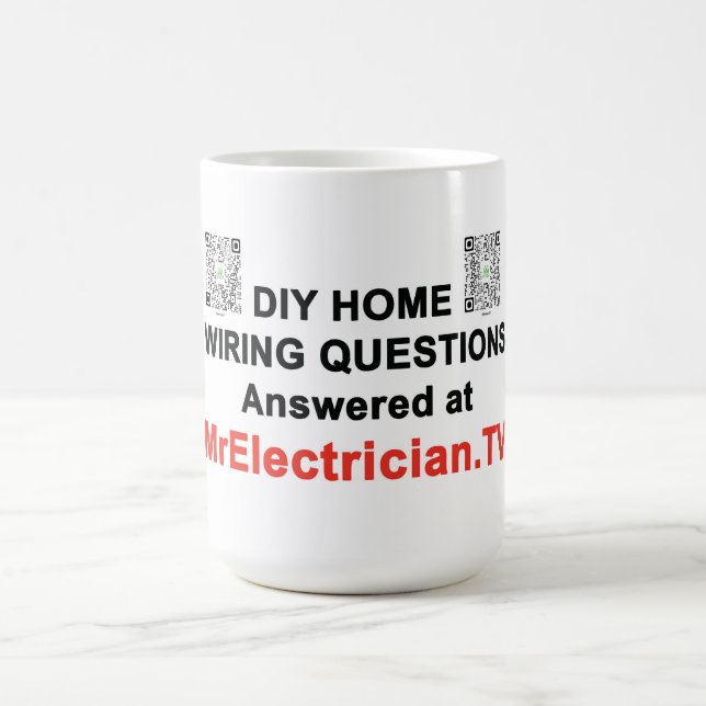 Hemma Ledningsfrågor på MrElectrician.TV - MUG Kaffemugg (Center)
